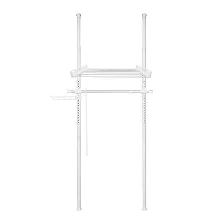 ราวแขวนผ้า 1 ราวแขวน 1 ชั้นวาง TUGU R16PW สีขาว