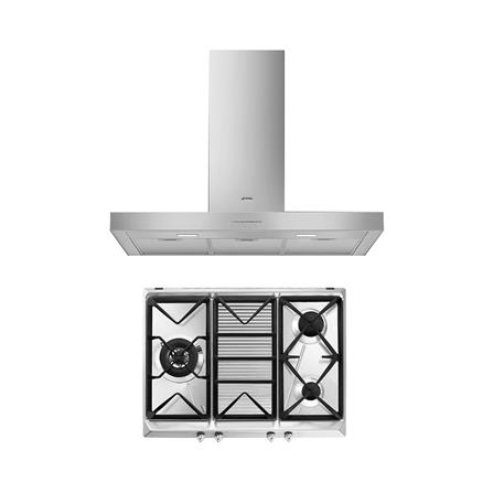 เตาฝัง+เครื่องดูดควัน SMEG SRV573XG+KBT900XE_0