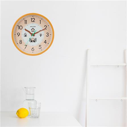 นาฬิกาแขวน RHYTHM CMG611NR37 10 นิ้ว สีน้ำตาล_3