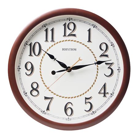 นาฬิกาแขวน RHYTHM CMG612NR06 15.5 นิ้ว สีน้ำตาลเข้ม_0