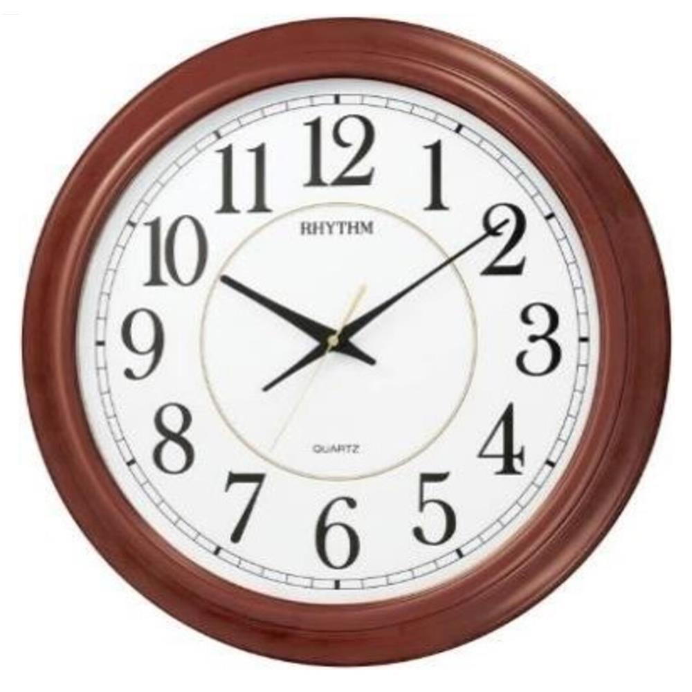 นาฬิกาแขวน RHYTHM CMG982NR06 22 นิ้ว สีน้ำตาล