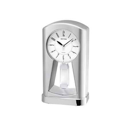 นาฬิกาตั้งโต๊ะพลาสติก RHYTHM 4RP794WR19 9X5 นิ้ว สีเงิน_0