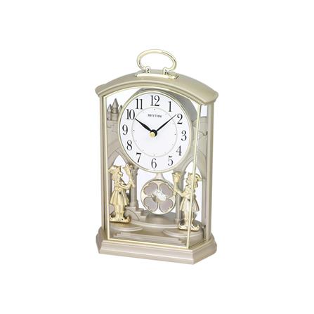 นาฬิกาตั้งโต๊ะพลาสติก RHYTHM 4RP796WR18 8X5 นิ้ว สีทอง_0