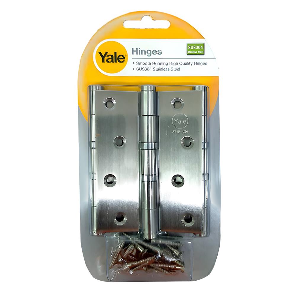 บานพับ 4X3 นิ้ว X 2 มม. YALE EHISL4320BBE2 สีสเตนเลส (แพ็ก 3 ชิ้น X 24 แพ็ก/ลัง)