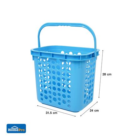 ตะกร้าผ้าเหลี่ยม ME LIVING TWIN 5010 สีฟ้า_6