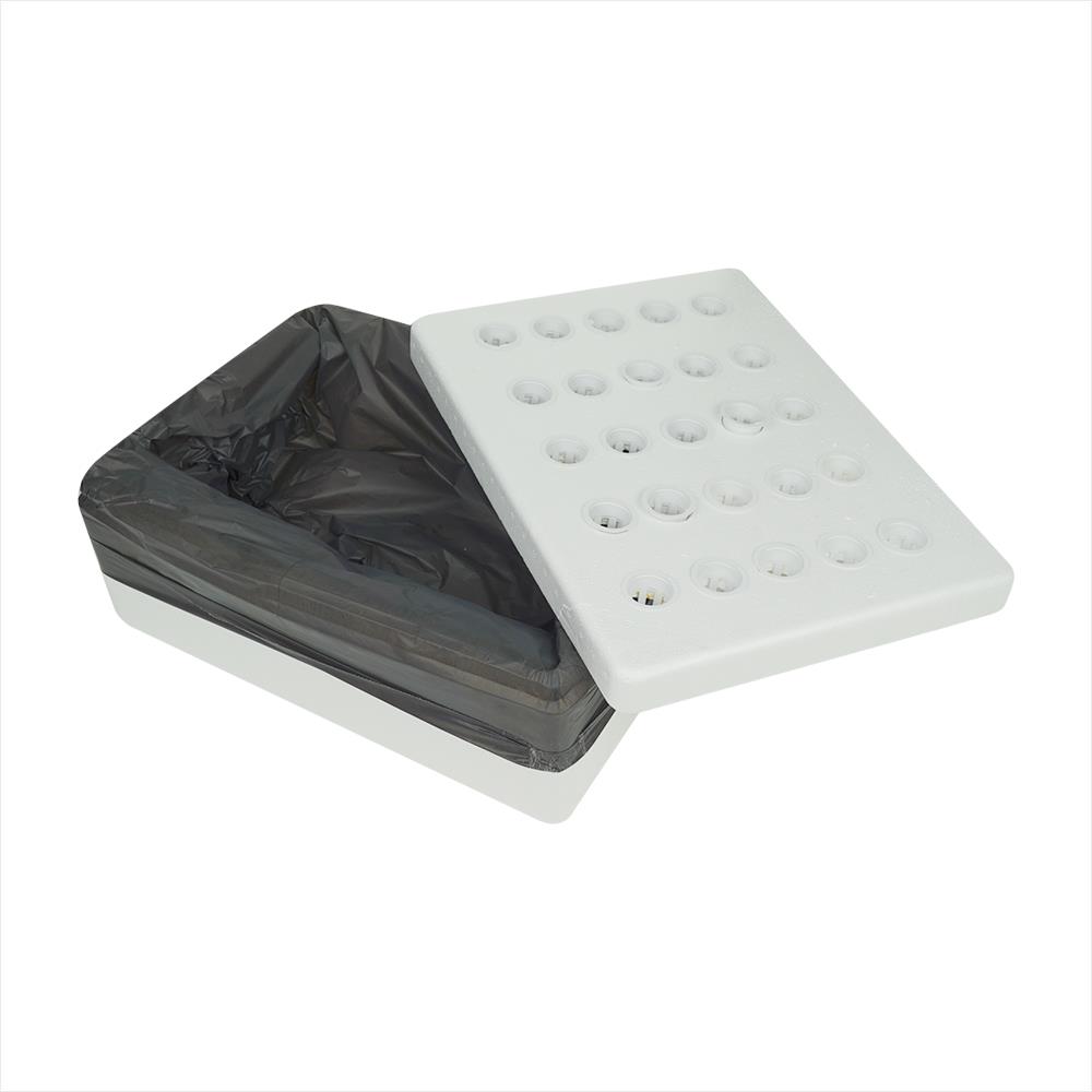 กล่องโฟมเพาะปลูกครบชุด SPRING 25 หลุม สีขาว