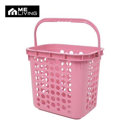 ตะกร้าผ้าเหลี่ยม ME LIVING TWIN 5010 สีชมพู_0