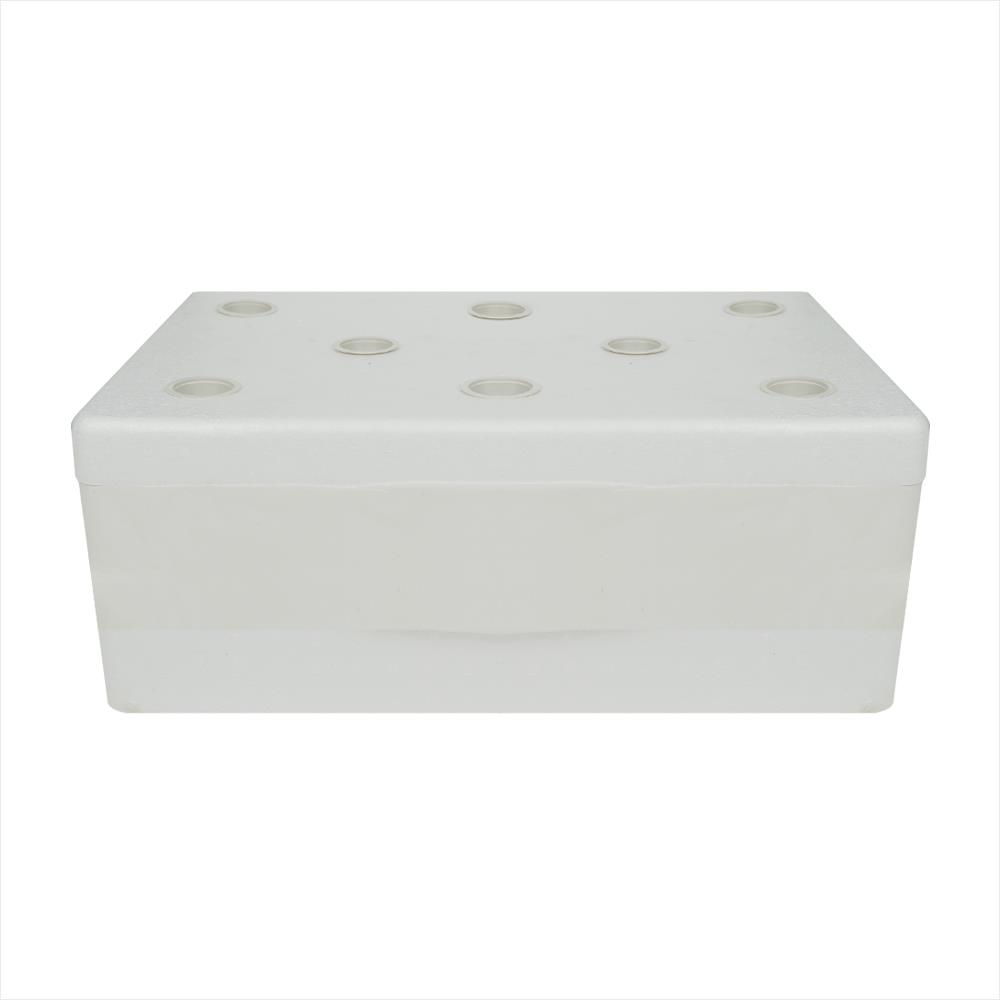 กล่องโฟมเพาะปลูกครบชุด SPRING 8 หลุม สีขาว