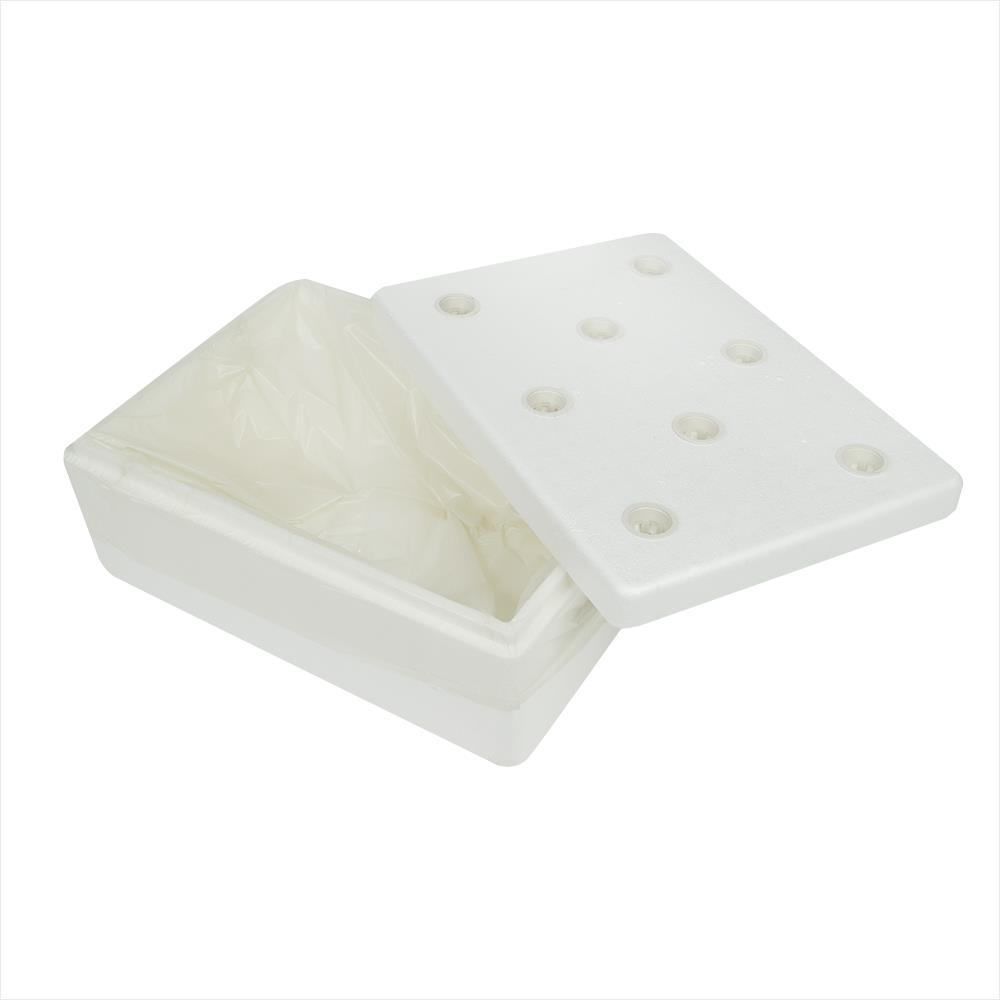 กล่องโฟมเพาะปลูกครบชุด SPRING 8 หลุม สีขาว