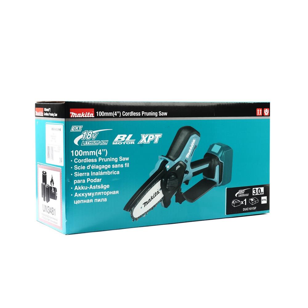 เลื่อยไฟฟ้าไร้สาย (พร้อมแบตเตอรี่) MAKITA DUC101SF 18 โวลต์