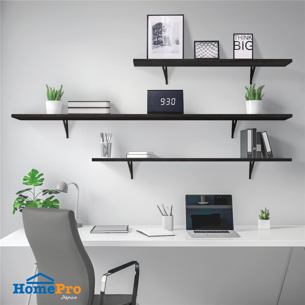 แผ่นชั้นไม้เมลามีน STACKO 120X24X1.6ซม. สีโอ๊ค