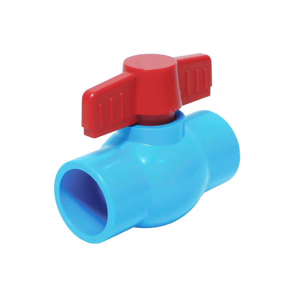 บอลวาล์ว PVC DEXZON 1/2 นิ้ว สีฟ้า