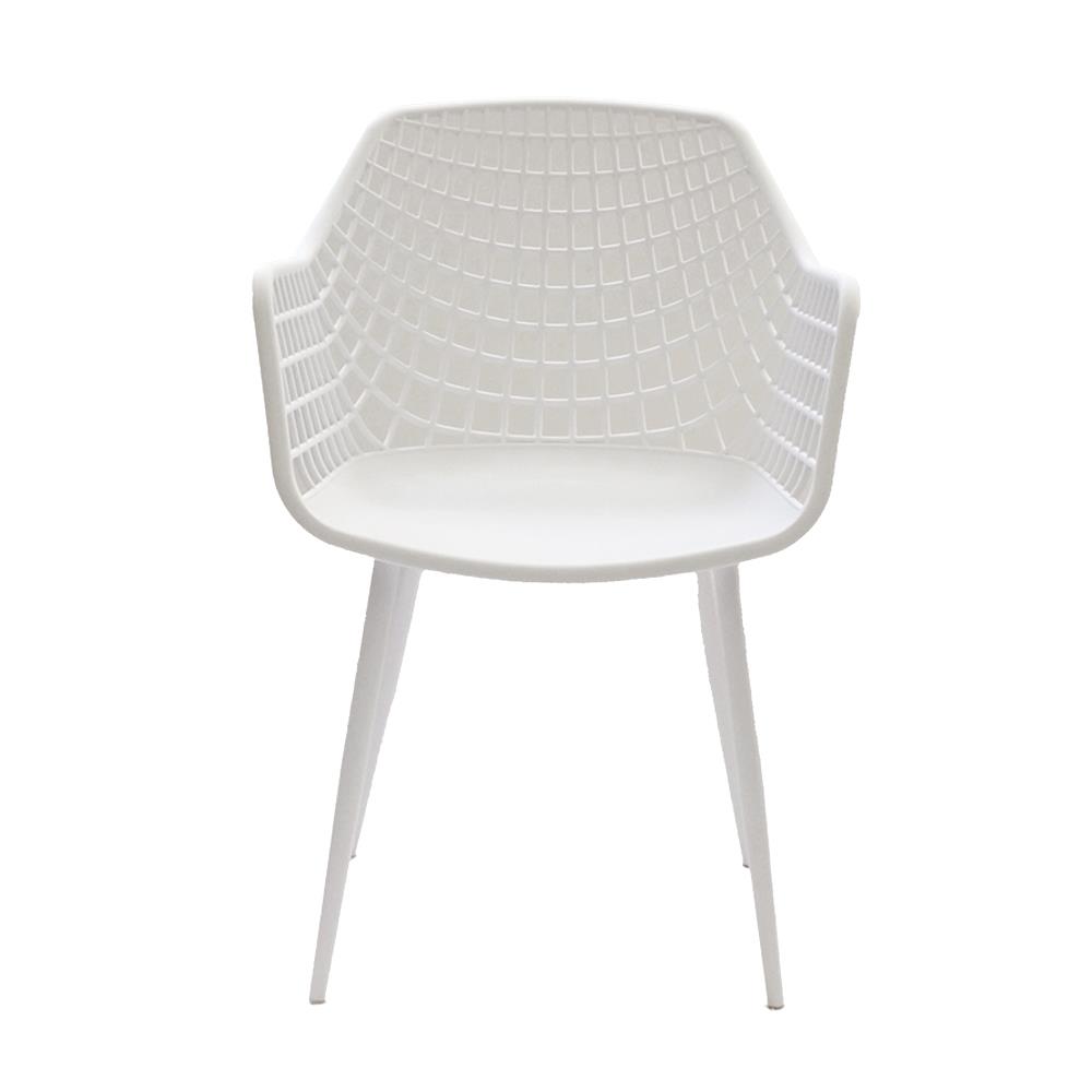 เก้าอี้พลาสติก PIONEER PN92621 สีขาว