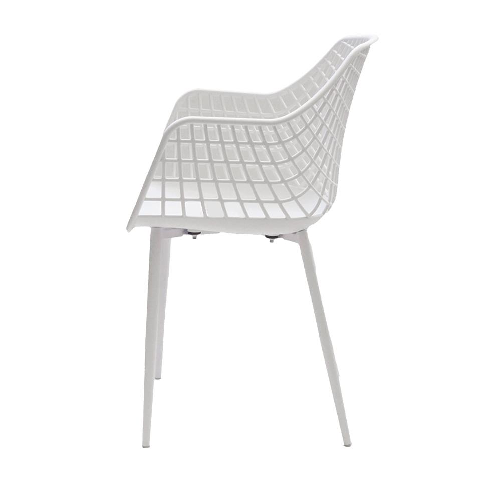 เก้าอี้พลาสติก PIONEER PN92621 สีขาว