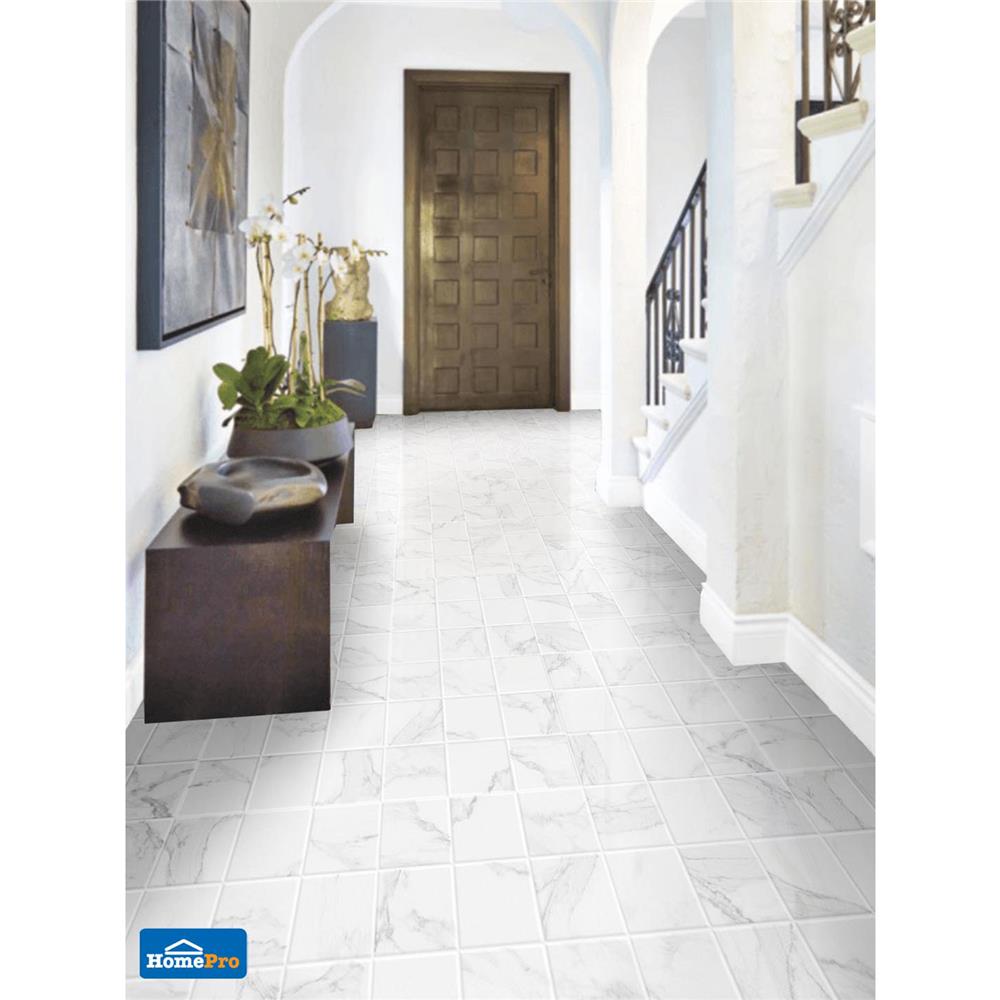 กระเบื้องพื้น 16x16 นิ้ว COTTO บีเวล ขาว PM 0.96M2