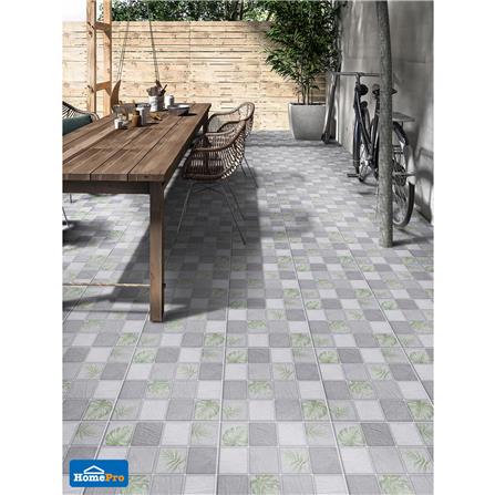 กระเบื้องพื้น 16x16 นิ้ว TARA แฟร์รี่ ฟลอร่า เทา PM 0.96 ตร.ม._3
