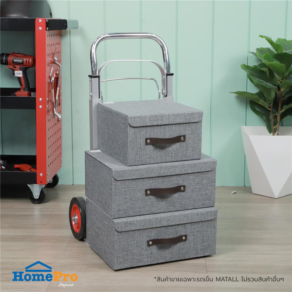 รถเข็น 2 ล้อพับได้ MATALL 90 กก. สีเงิน