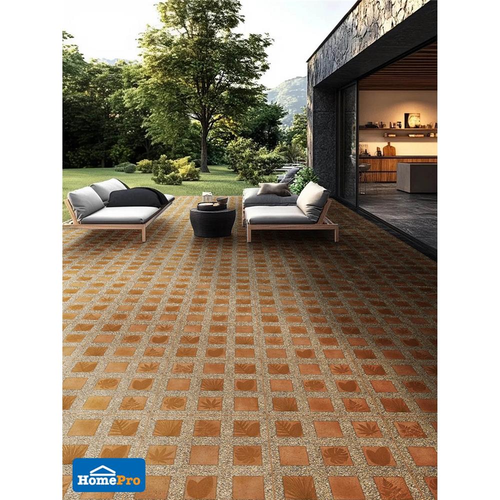 กระเบื้องพื้น 16x16 นิ้ว DURAGRES ซากาด้า น้ำตาล A 0.96 ตร.ม.