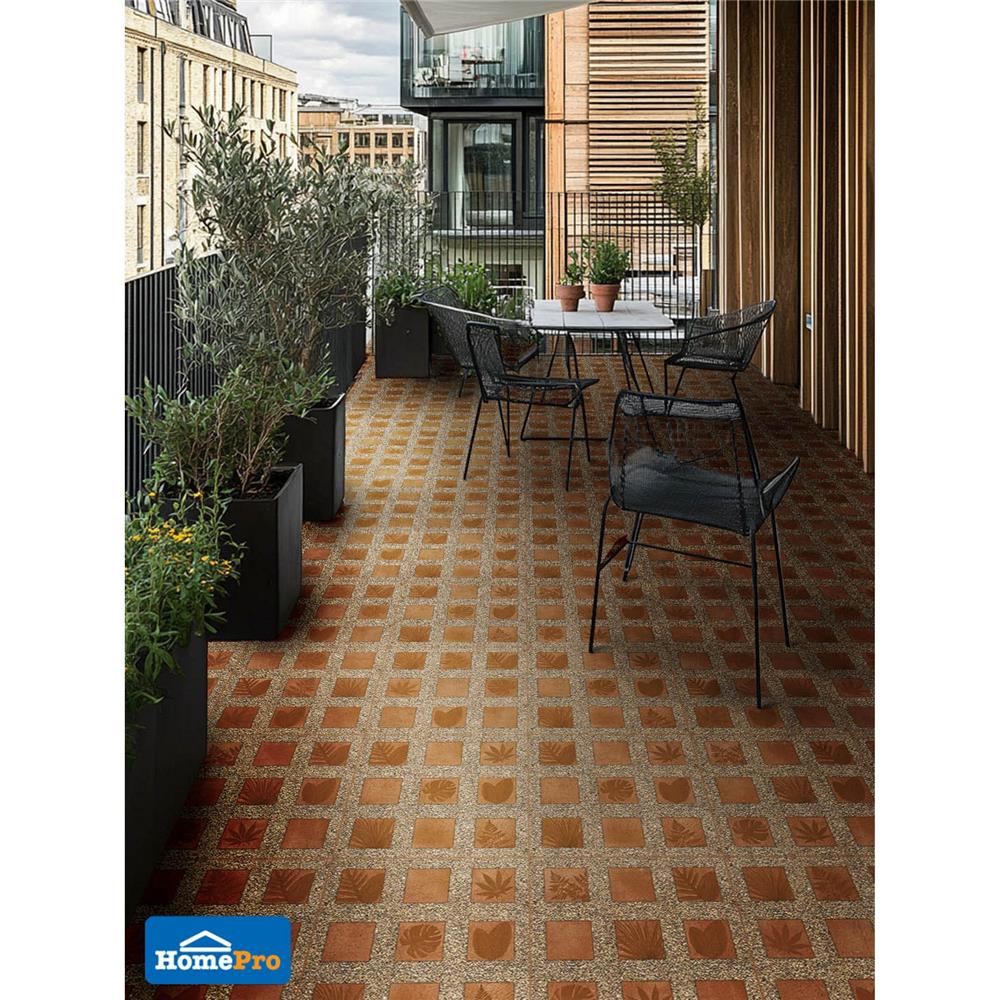 กระเบื้องพื้น 16x16 นิ้ว DURAGRES ซากาด้า น้ำตาล A 0.96 ตร.ม.