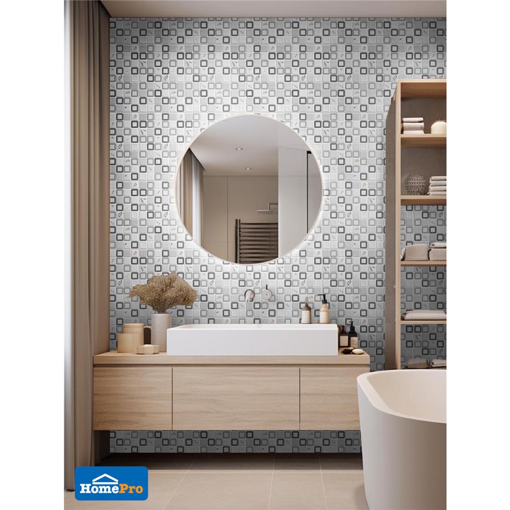 กระเบื้องผนัง 30x45 ซม. MAXIMUS ยูริ เกรย์ 0.81 ตร.ม.