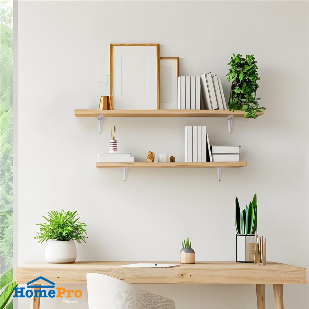 แผ่นชั้นไม้เมลามีน STACKO 60X20X1.6ซม. สีไวท์โอ๊ค