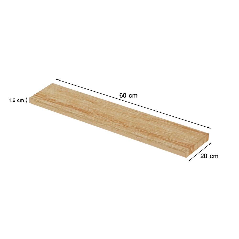 แผ่นชั้นไม้เมลามีน STACKO 60X20X1.6ซม. สีไวท์โอ๊ค