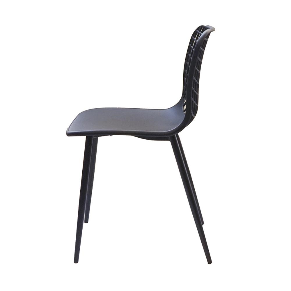 เก้าอี้พลาสติก PIONEER PN92620 สีดำ