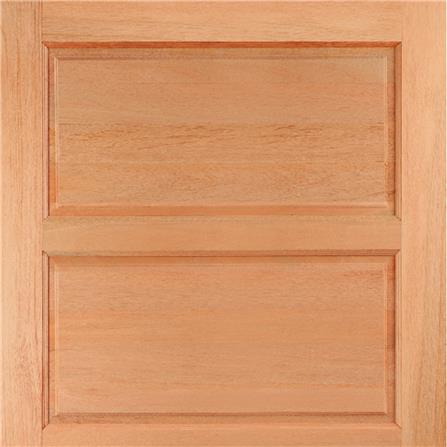 ประตูไม้สยาแดง VK 141 4 ฟัก ขอบ 5 นิ้ว 100X200 ซม. สีธรรมชาติ ไม่เจาะลูกบิด_1