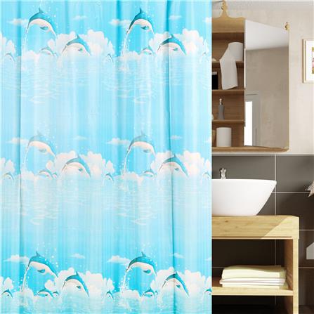 ม่านห้องน้ำ PEVA WSP SCP-18/U8074 180X180 ซม._2