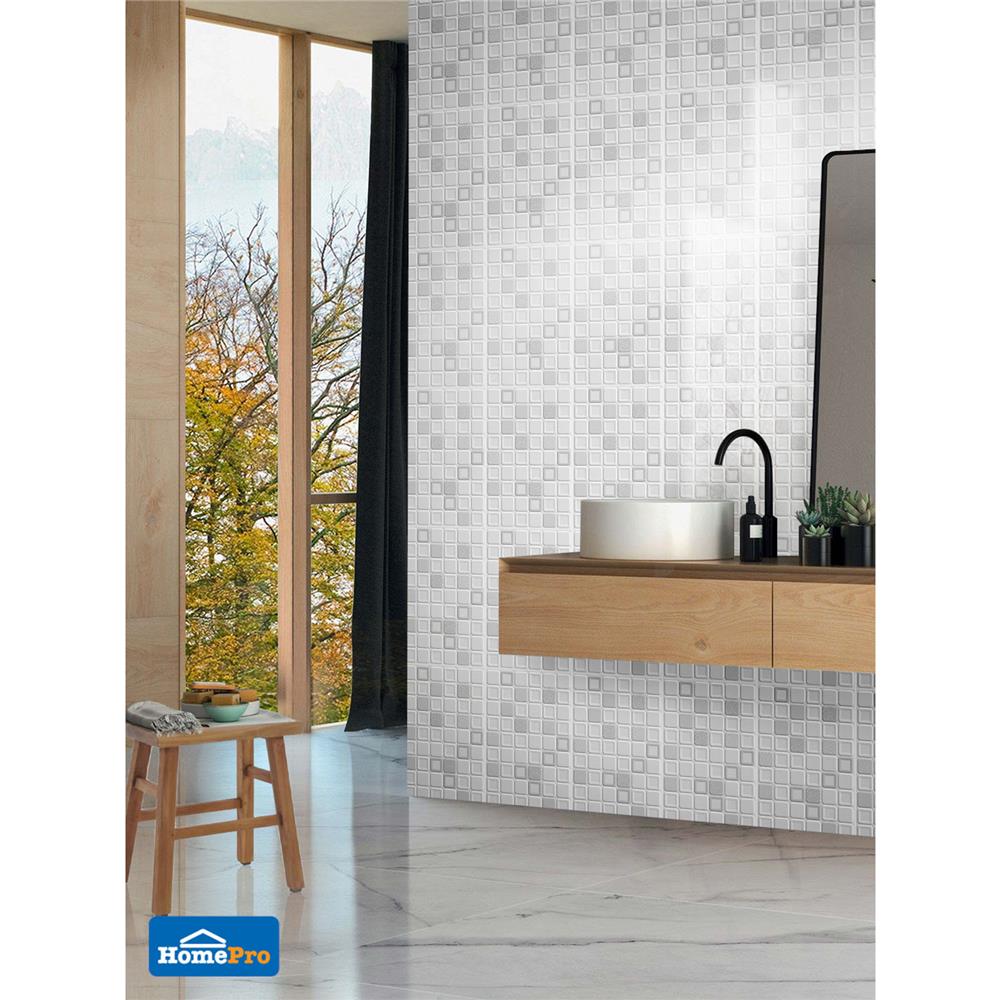 กระเบื้องผนัง 30x45 ซม. MAXIMUS ยูริ ไวท์ 0.81 ตร.ม.