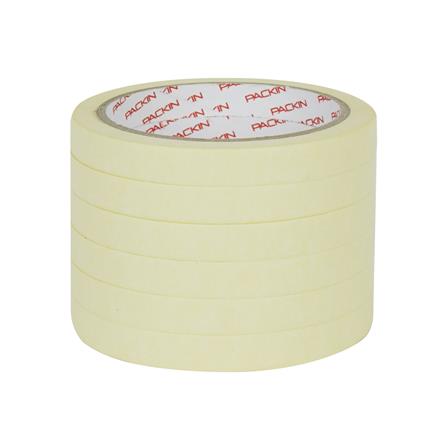 กระดาษกาวย่น PACK IN 1/2 นิ้ว X 25 หลา แพ็ก 6 ชิ้น