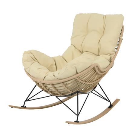 เก้าอี้พักผ่อน SPRING ROCKING SERENE สีครีม