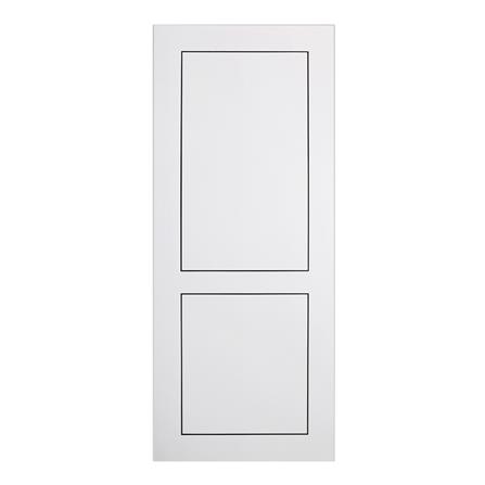 ประตูภายในเมลามีน BUMRUNGTHAI คิวบ์ 80X200 ซม. สีขาว_0