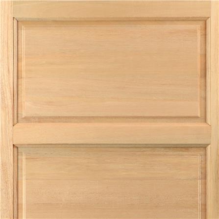 ประตูไม้สยาแดง VK 141 4 ฟัก ขอบ 5 นิ้ว 90X200 ซม. สีธรรมชาติ ไม่เจาะลูกบิด_1