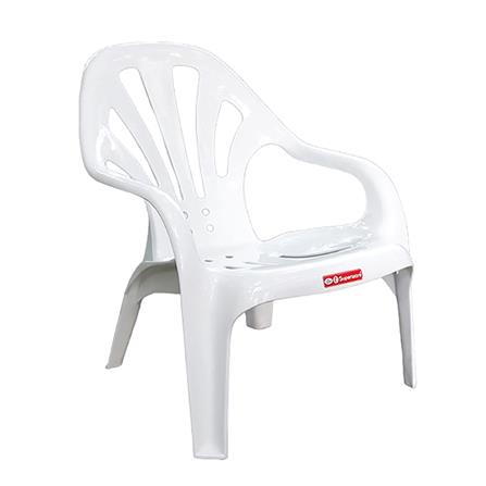 เก้าอี้พลาสติกเอนนอน SUPERWARE รุ่น CH-46 สีขาว_2