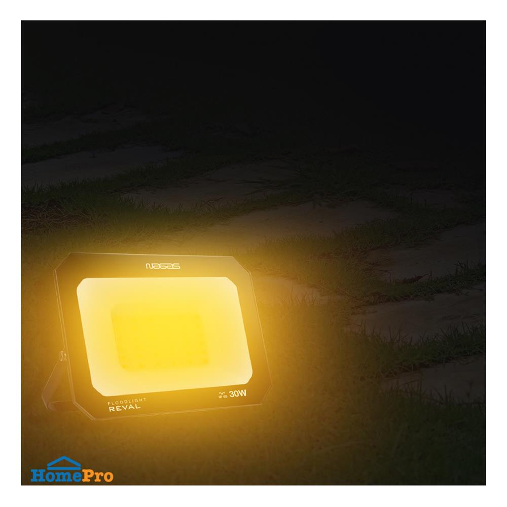 สปอตไลท์ภายนอก LED NAGAS REVAL 30 วัตต์ WARM WHITE สีดำ