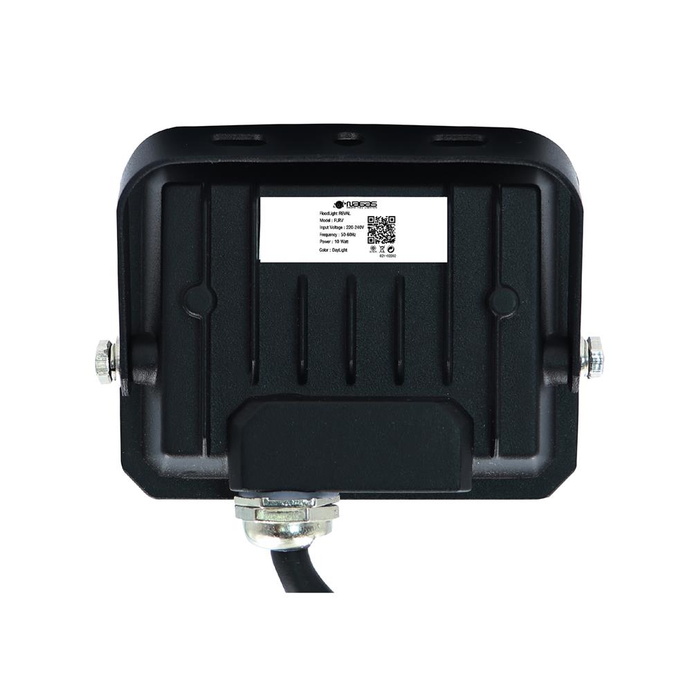 สปอตไลท์ภายนอก LED NAGAS REVAL 10 วัตต์ DAYLIGHT สีดำ