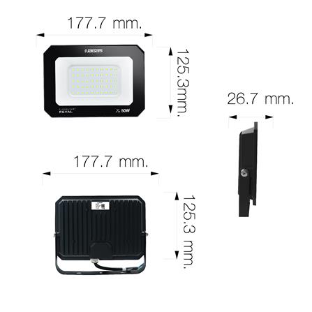 สปอตไลท์ภายนอก LED NAGAS REVAL 50 วัตต์ DAYLIGHT สีดำ_6