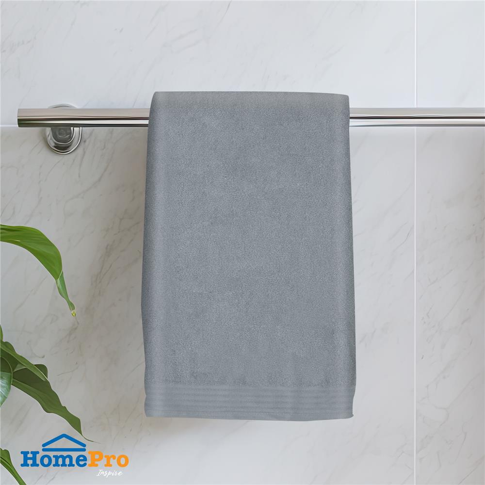 ผ้าขนหนู ME LIVING KIPTON 27X54 นิ้ว สีเทา