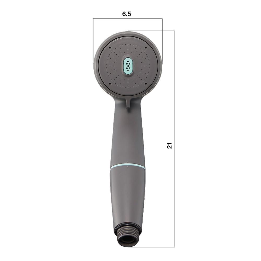 ฝักบัวเฉพาะหัวพร้อมไส้กรอง 2 ระดับ KUDOS X-STRAEM สีดำ