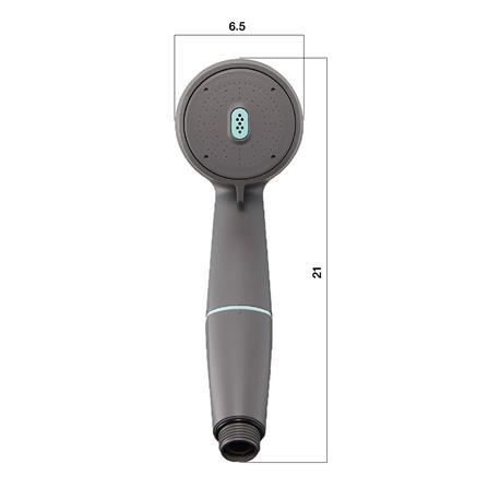 ฝักบัวเฉพาะหัวพร้อมไส้กรอง 2 ระดับ KUDOS X-STRAEM สีดำ_4