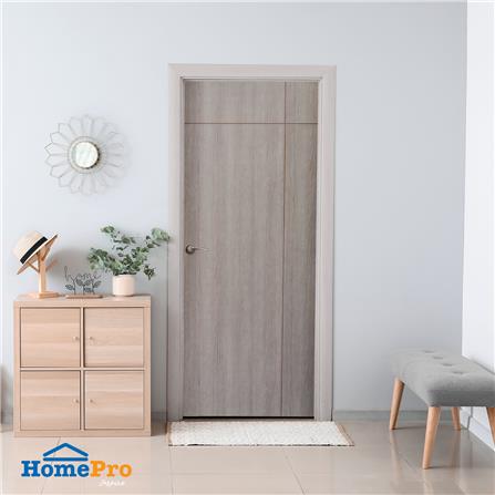 ประตูภายในเมลามีน AZLE VALENTINO 80X200 ซม. สีน้ำตาล ไม่เจาะลูกบิด_2