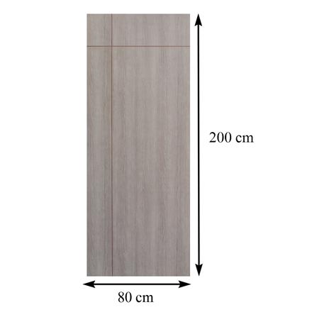 ประตูภายในเมลามีน AZLE VALENTINO 80X200 ซม. สีน้ำตาล ไม่เจาะลูกบิด_4