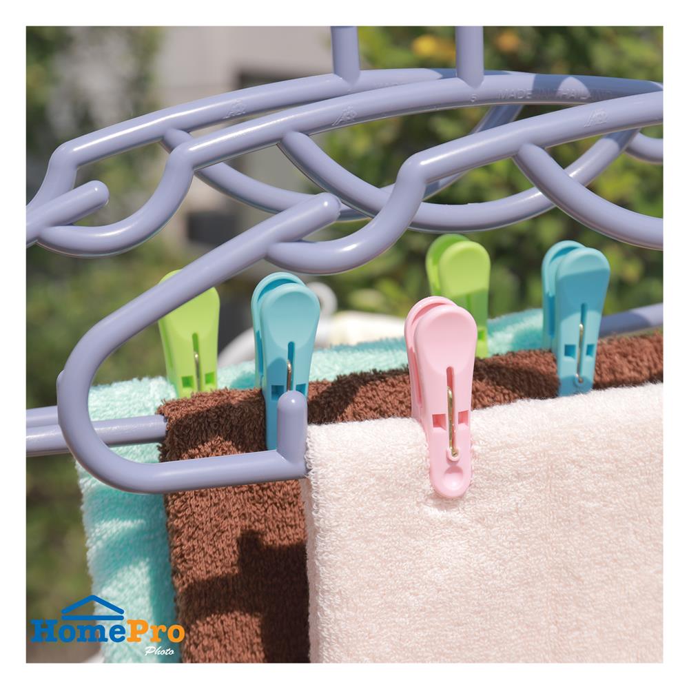 กิ๊บหนีบผ้า PLIM หลากสี แพ็ก 12 ชิ้น