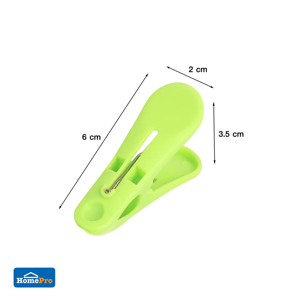 กิ๊บหนีบผ้า PLIM หลากสี แพ็ก 12 ชิ้น