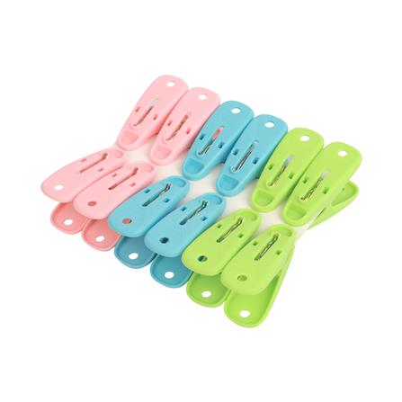 กิ๊บหนีบผ้า PLIM JUMBO PASTEL หลากสี แพ็ก 12 ชิ้น_0