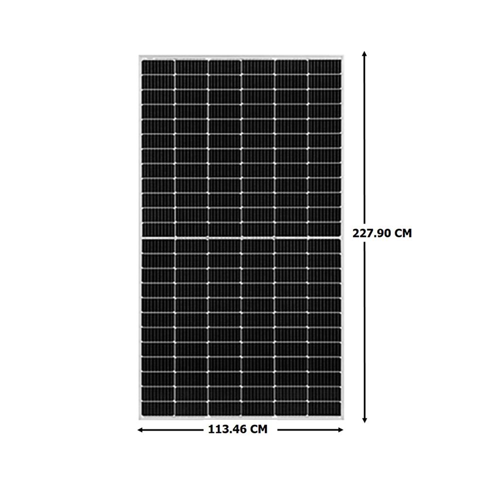 แผงโซลาร์เซลล์ MONO HALF CELL P-TYPE TIER1 LUXEN 550 วัตต์
