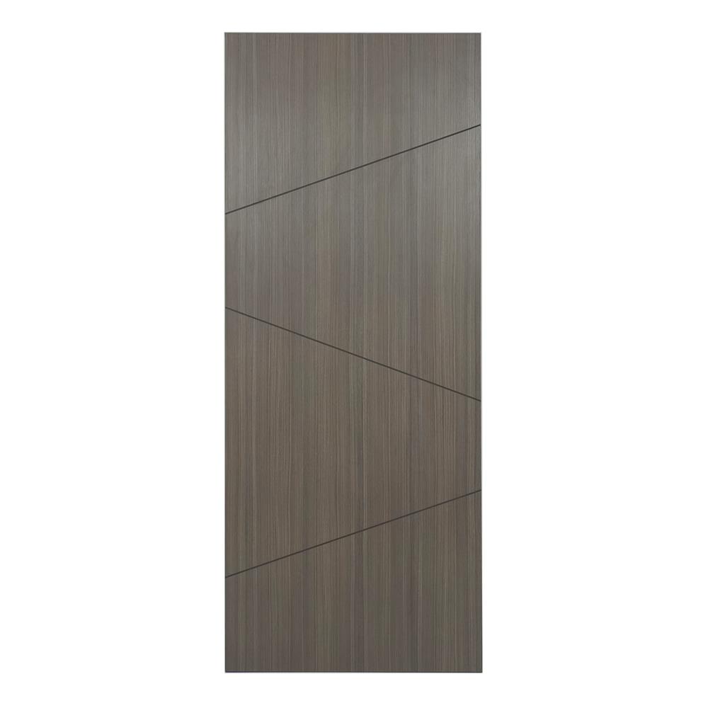 ประตูภายในเมลามีน AZLE ATLANTA 80X200 ซม. สีเทา ไม่เจาะลูกบิด