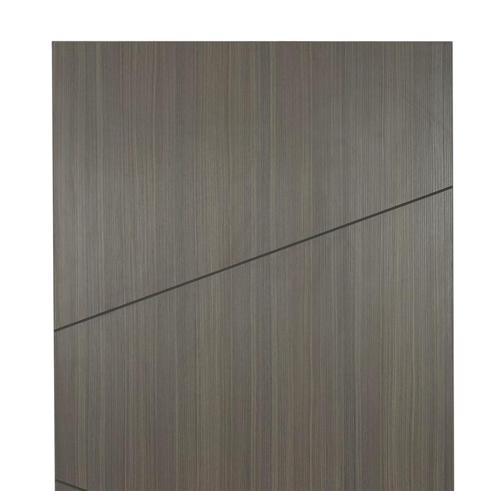 ประตูภายในเมลามีน AZLE ATLANTA 80X200 ซม. สีเทา ไม่เจาะลูกบิด