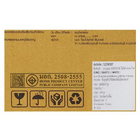 กระเบื้องผนัง 30x60 ซม. TARA โดโรธี กลาง ไวท์ 0.9M2_6